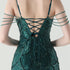 Graceful Sequin Embellished Mesh Mermaid Maxi Dress